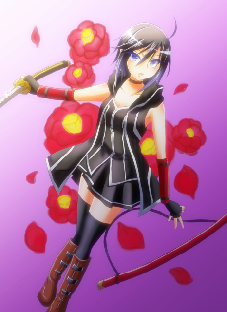 漆黒の少女剣士