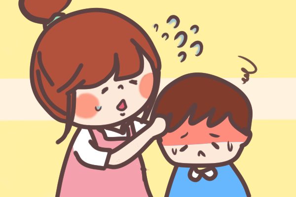 看病する保育士さん