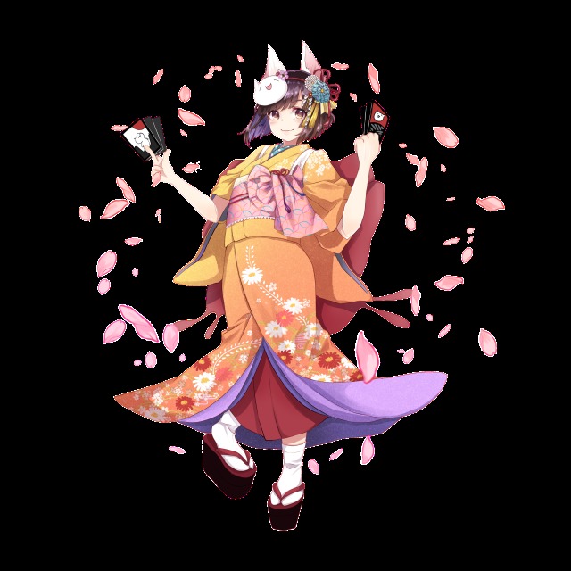 モナコインちゃんポストカード用イラスト