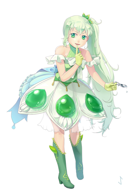 多肉植物をイメージした女の子