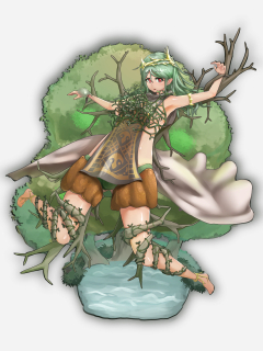 背景つきキャラクター全身イラスト