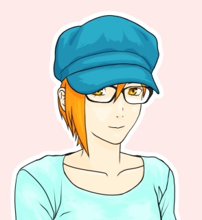 キャスケット眼鏡