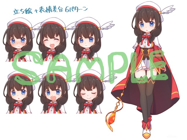 立ち絵＋表情差分