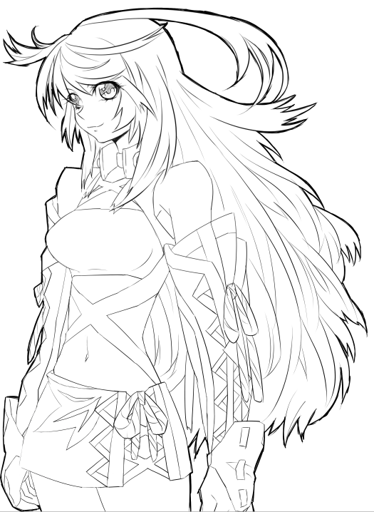 女の子線画 スキマ スキルのオーダーメイドマーケット Skima