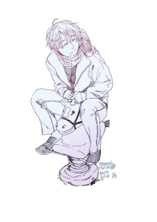 遊具と男の子です。