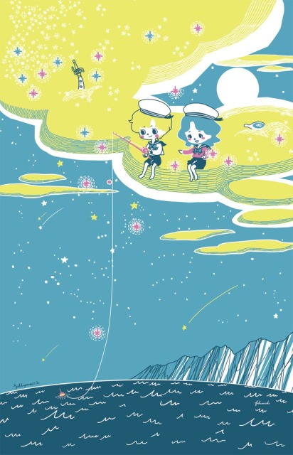 タペストリー用イラスト