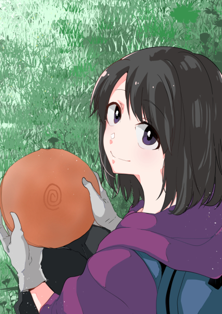 おかっぱ女子と渦巻土器