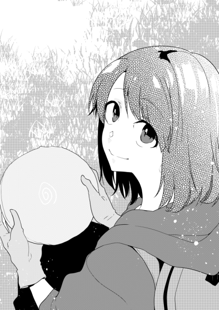 おかっぱ女子と渦巻土器