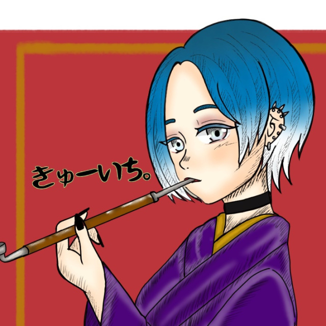 自分で描いた自分用のアイコン