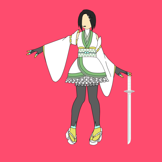 参照立ち絵　和装