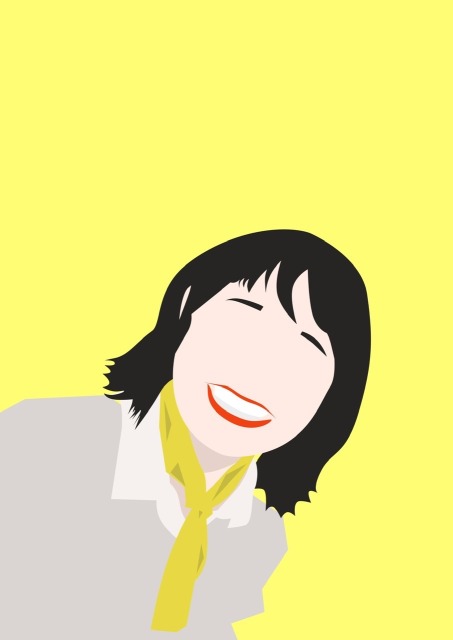 清々しい笑い方の女の子