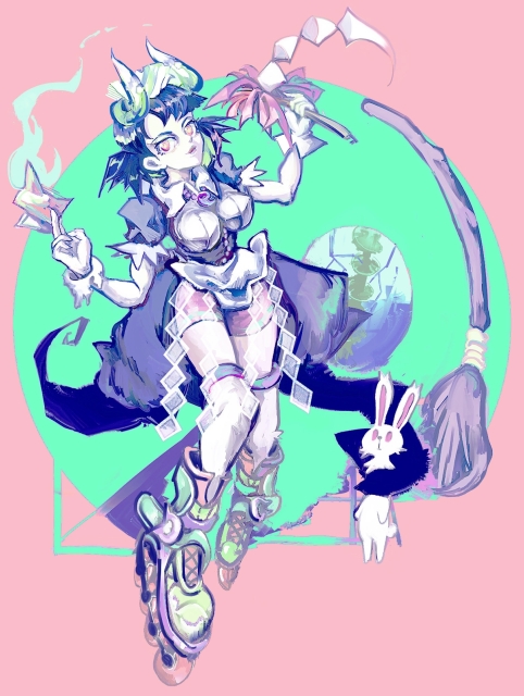 厚塗りオリキャラ立ち絵