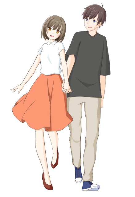 男女立ち絵アニメ塗