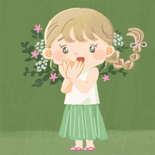 三つ編みの女の子