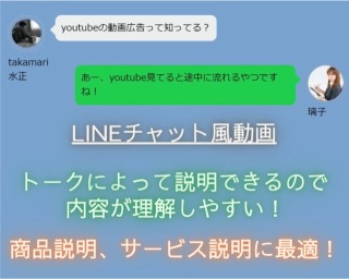 LINE風/チャット風動画制作