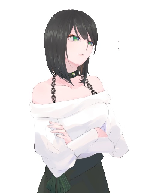 背景なしバストアップイラスト