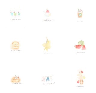 今までの作品【透明水彩で日常とアクリル画で空⠀】