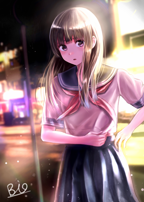 夜の雨上がりに君と出会う スキマ スキルのオーダーメイドマーケット Skima