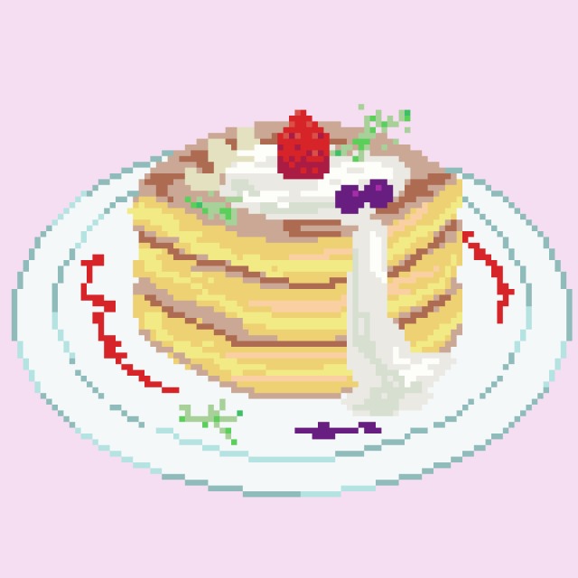 パンケーキドット絵
