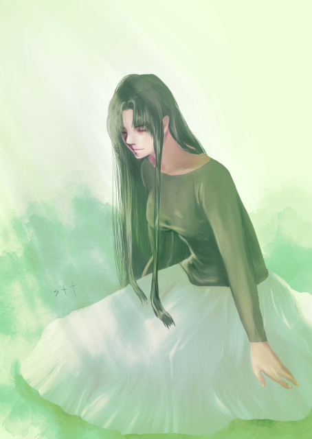 一枚絵（女性）