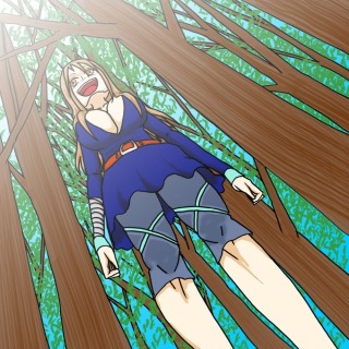 初めての森に来た少女