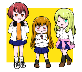 二次創作　３等身　３人集合