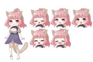 デフォルメキャラクター立ち絵