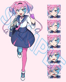 差分付き立ち絵