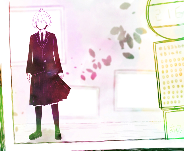 4月、日曜日の絵