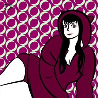 切り絵風のシンプルイラスト