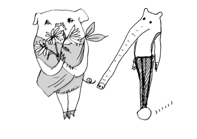 ブタとアリクイ