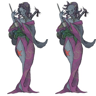 原案を元に描いて提供したやつ(全身)