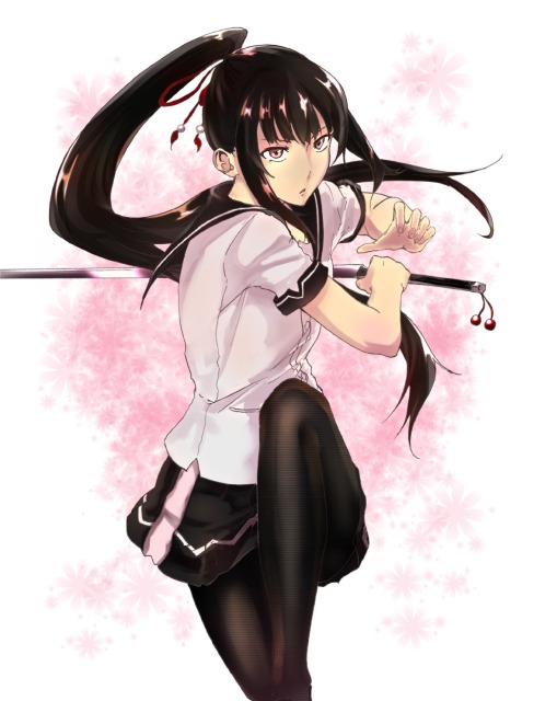 桜と刀と女子高生