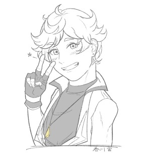 作品例4(二次元キャラ男性)