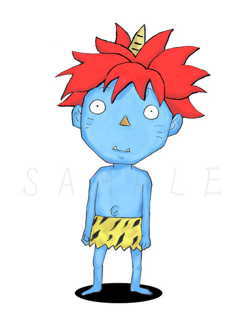 『国指定名勝 海地獄 2019夜の海地獄 湯気と小鬼と一夜の奇跡』イラスト