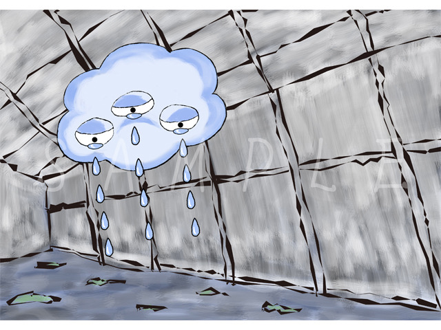 『国指定名勝 海地獄 2019夜の海地獄 湯気と小鬼と一夜の奇跡』イラスト