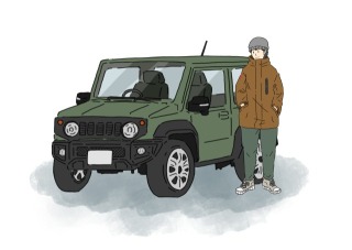 自動車＋人物（サンプル）