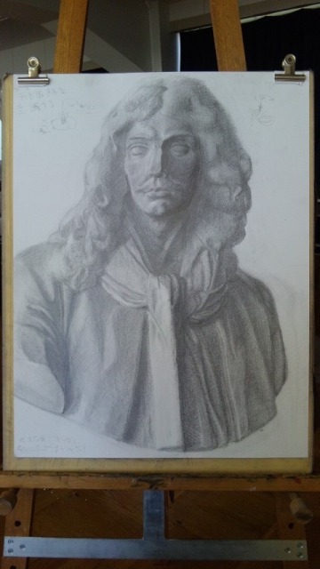 石膏像デッサン