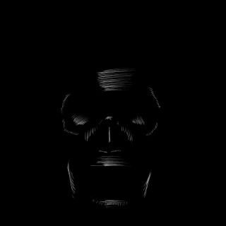 頭蓋骨 デッサン風イラスト