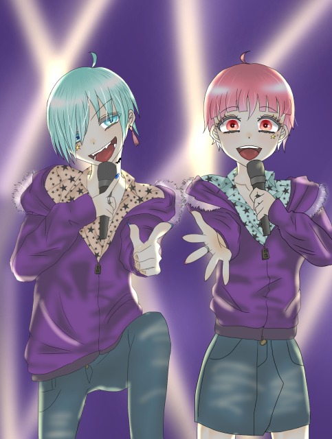 依頼で描いたイラスト