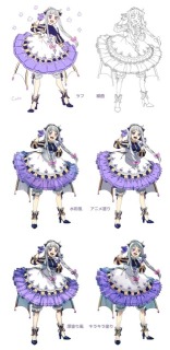 キャラデザ&塗り分け