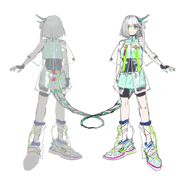 キャラデザ(ラフ)