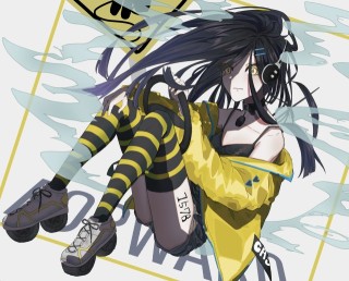 警戒色の女の子