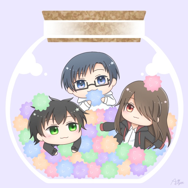 こんぺいとう瓶詰めアクキー