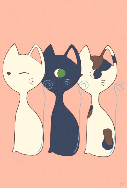 昼下がり、三匹