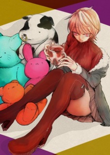 寒中見舞いにかいたイラスト