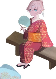 浴衣姿の煙緋ちゃん