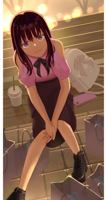 キャラと背景イラスト