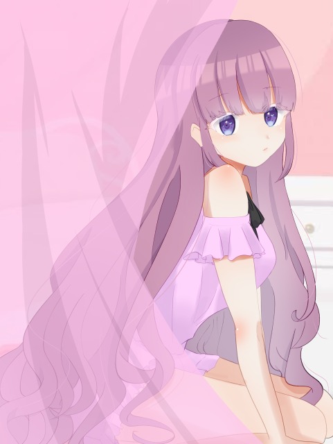 ピンク髪の女の子