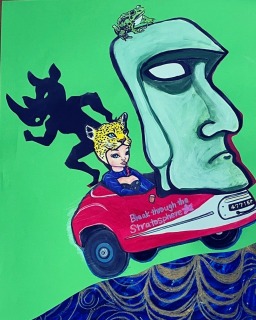 ヒョウガール&モアイカー